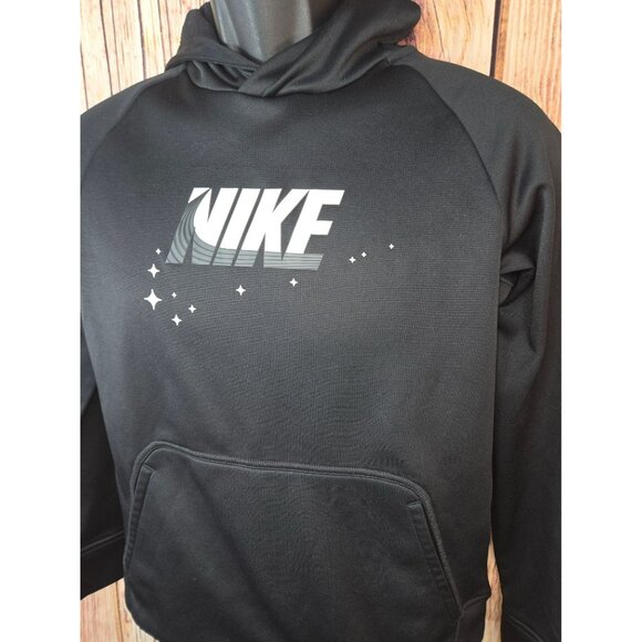 Nike Therma-Fit Polyester Kids Black Hoodie Large - Picture 4 of 8